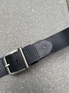 Carhartt 2206 Men’s Black Perforated Italian Leather Belt Size 44